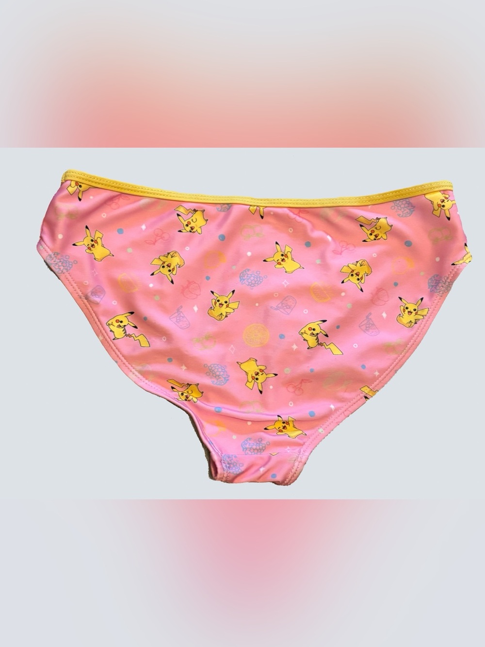 Pikachu Pink & Blue Kids Swim Set Pokémon Tankini rash guard - Picture 3 of 4